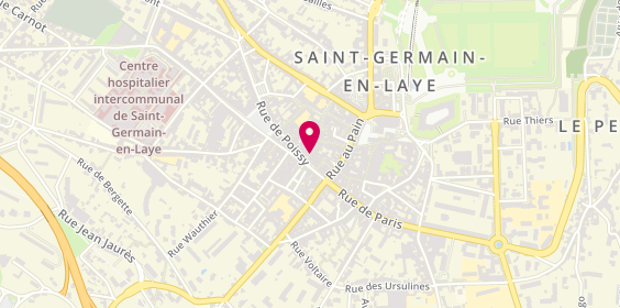 Plan de Epsilon Traiteur Grec, 4 Rue des Louviers, 78100 Saint-Germain-en-Laye