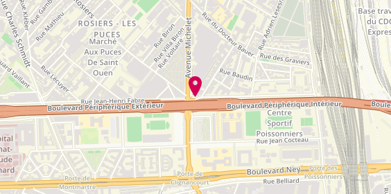 Plan de L'Atelier de Mathilde, 66 Rue du Professeur Gosset, 93400 Saint-Ouen-sur-Seine