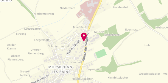 Plan de Boulangerie Pâtisserie Kayser, 20 Route de Haguenau, 67360 Morsbronn-les-Bains