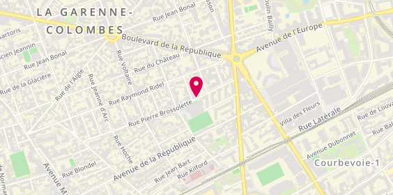 Plan de Le Riad, 22 Rue Pierre Brossolette, Bis, 92250 La Garenne-Colombes