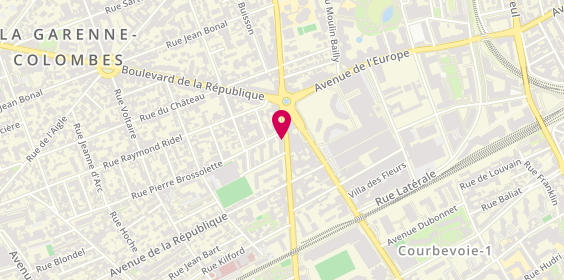 Plan de L'Atelier des Pains & Co, 109 Rue Colombes, 92400 Courbevoie
