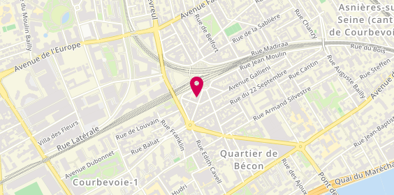 Plan de Thomas Traiteur, 9 avenue de la Liberté, 92400 Courbevoie