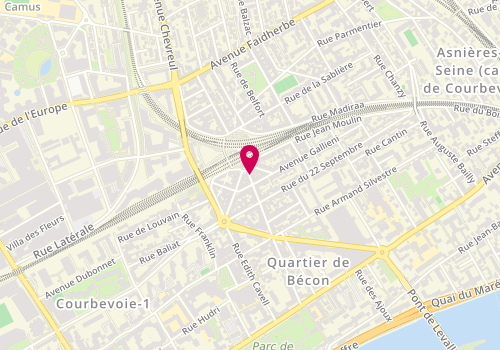 Plan de La Galice, 48 avenue Pasteur, 92400 Courbevoie