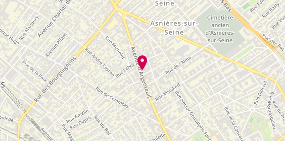 Plan de Traiteur Asiatique Bon Appetit d'Asnieres, 112 avenue d'Argenteuil, 92600 Asnières-sur-Seine