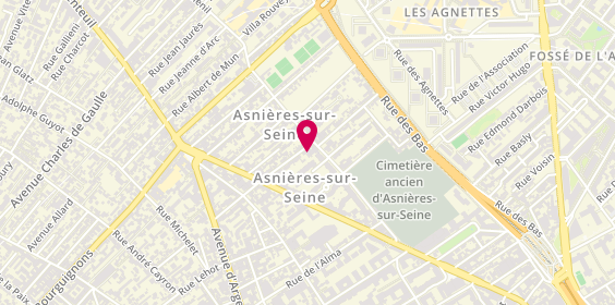 Plan de Délits Gourmands, 36 avenue Guillemin, 92600 Asnières-sur-Seine