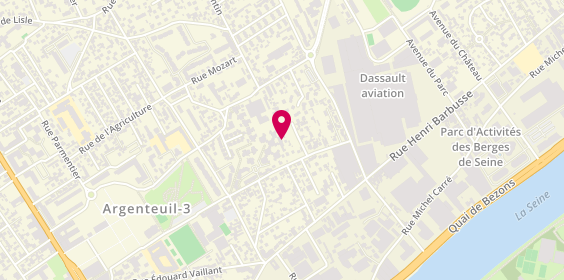 Plan de Au Jardin des Saules, 48 Rue du Vieux Chemin de Saint-Germain, 95100 Argenteuil