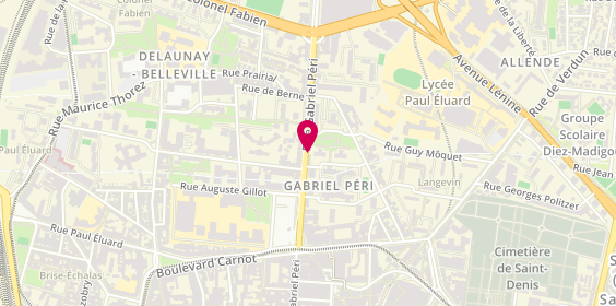 Plan de Traiteur de Bonheur, 120 Rue Gabriel Peri, 93200 Saint-Denis
