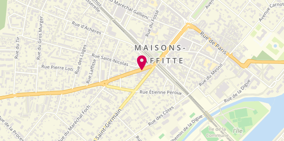 Plan de Boulangerie de la Gare, 9 avenue du Général de Gaulle, 78600 Maisons-Laffitte