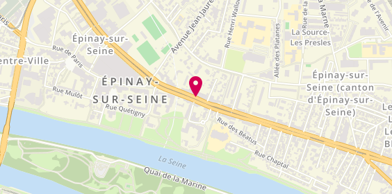 Plan de Jobard Sahayaraj, 25 Avenue République, 93800 Épinay-sur-Seine