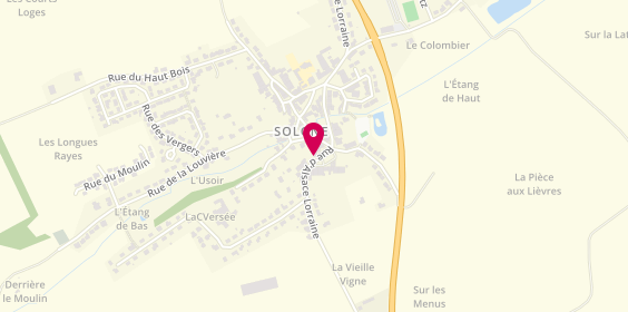 Plan de La Maison Créole, 3 Place de Gascogne, 57420 Solgne