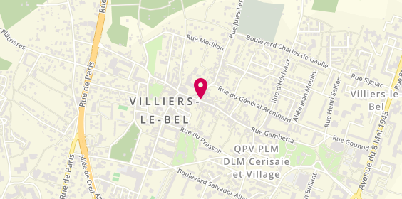 Plan de Diffa Pizza Feu de Bois, 2 Rue Jules Ferry, 95400 Villiers-le-Bel