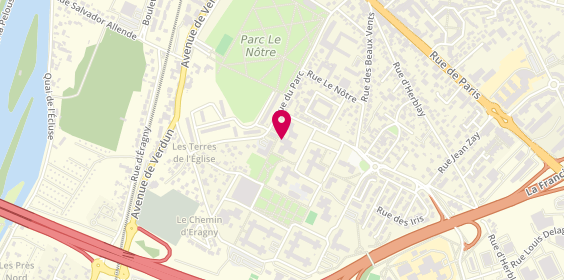 Plan de Planete Sésame Métisse, 49 Rue du parc C.C Saut du Loup, 95310 Saint-Ouen-l'Aumône