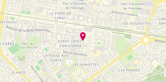Plan de Ben Miled, 14 Rue de l'Aven, 95800 Cergy