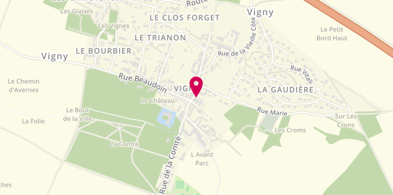 Plan de Les 2 Gourmands, 4 Rue du Général Leclerc, 95450 Vigny