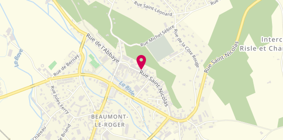 Plan de Boucherie Saint Nicolas, 13 Rue Saint-Nicolas, 27170 Beaumont-le-Roger