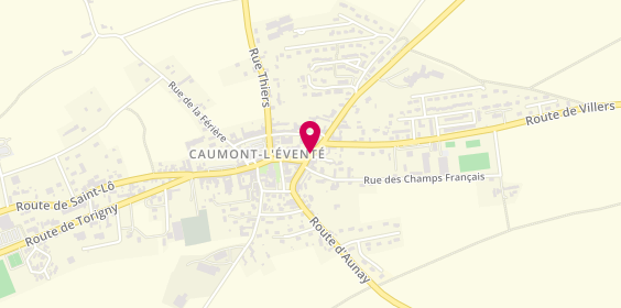 Plan de LANGLOIS Charles, 5 Route de Caen, 14240 Caumont-l'Éventé