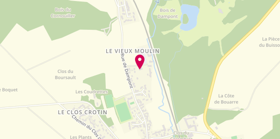 Plan de Au Vieux Moulin d'Us, 74 Rue de Dampont, 95450 Us