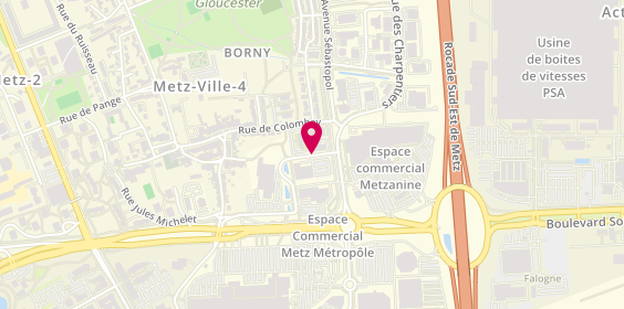 Plan de Despi, Zone Aménagement de Sebastopol Rue Dinandiers, 57070 Metz