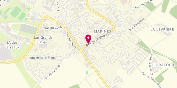 Plan de Boucherie Ollivier, 18 Rue Jean Jaurès, 95640 Marines