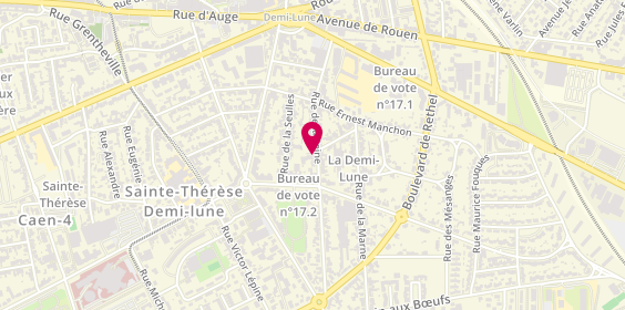 Plan de TOURNEUX Christophe, 40 Rue de la Seine, 14000 Caen
