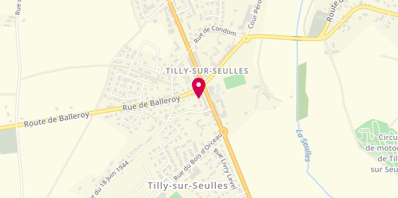 Plan de Senechal Traiteur, 6 place Général de Gaulle, 14250 Tilly-sur-Seulles