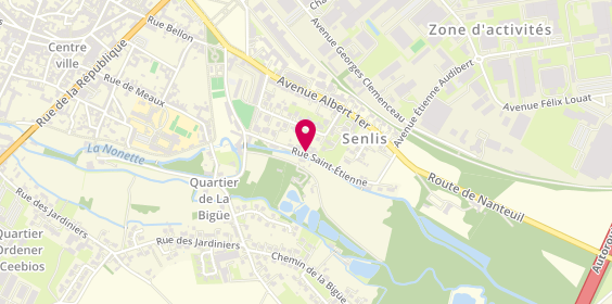 Plan de Le Foodtruck MOON, 23 Rue Saint-Etienne, 60300 Senlis