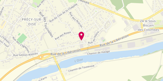 Plan de Aux délices d'Auré, 3 Rue Saint Germer, 60460 Précy-sur-Oise