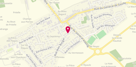 Plan de Traiteur Eric BOUDINET, 12 Rue Jean Moulin, 57860 Montois-la-Montagne