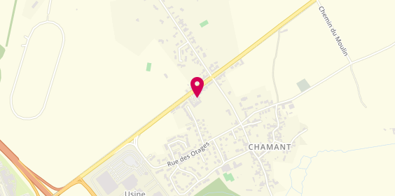 Plan de La Poissonnerie de Chamant, 17 Route de Compiègne, 60300 Chamant