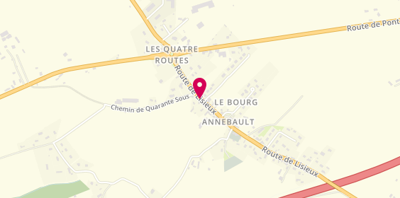 Plan de Café du Rocher, 7 Route de Lisieux, 14430 Annebault