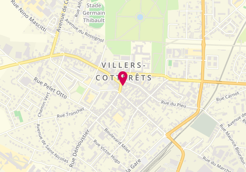Plan de Aux Délices de Damien, 5 Rue de Verdun, 02600 Villers-Cotterêts