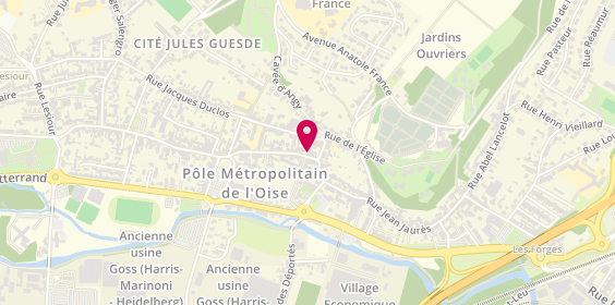 Plan de Boulangerie Pâtisserie des Trois Marches, 87 Rue Jean Jaurès, 60160 Montataire