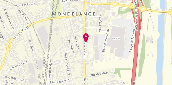 Plan de Boucherie Tailleur, 358 Rue de Metz, 57300 Mondelange