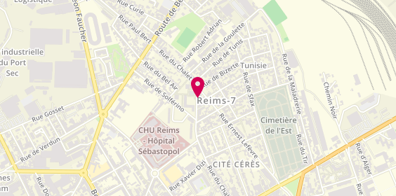 Plan de Boulangerie du Chalet, 112 Rue Chalet, 51100 Reims