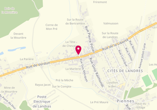 Plan de Pâtisserie/Boulangerie PECCI, 23 Rue de Verdun, 54490 Piennes