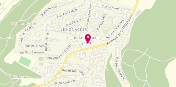 Plan de Boucherie Charcuterie Traiteur du Centre, 4 place Saint-Jean, 57700 Hayange