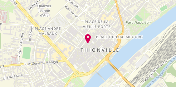 Plan de Poissonnerie Marée Bretonne Thionville, 18 Rue de l'Ancien Hôpital, 57100 Thionville