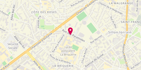 Plan de Boulangerie Patisserie WERNET Alain, 26 Rue des Pyramides, 57100 Thionville