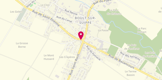 Plan de Da Rocha Boulangerie, 2 Rue de Saint-Roch, 51110 Boult-sur-Suippe