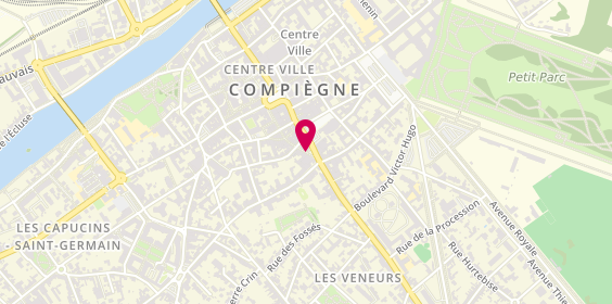 Plan de Chez Elles restaurant Comme à la maison, 26 Ter Rue des Lombards, 60200 Compiègne