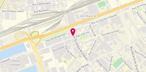 Plan de Au Palais Gourmand, 89 Rue Gustave Brindeau, 76600 Le Havre