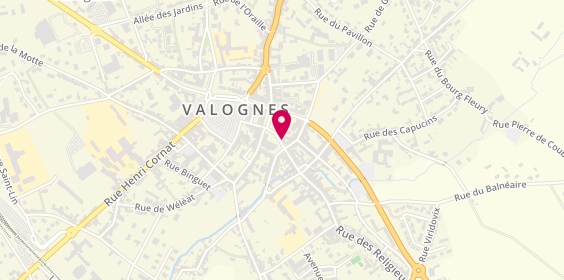 Plan de Charcuterie Pinot, 4 place Vicq d'Azir, 50700 Valognes