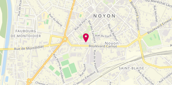 Plan de Monia Service, 23 Boulevard Carnot, 60400 Noyon