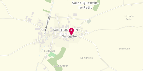 Plan de Aux Délices du Petit, 17 Grande Rue, 08220 Saint-Quentin-le-Petit