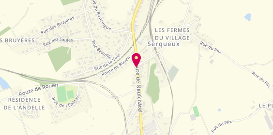 Plan de SAS Maison Quatresous, 542 Route de Neufchâtel, 76440 Serqueux