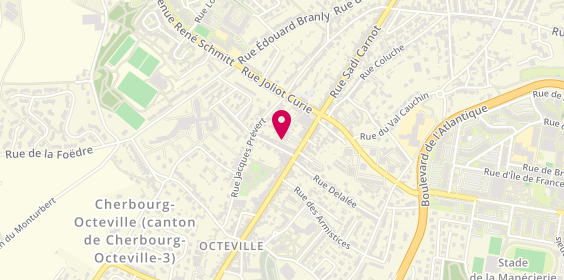 Plan de Boucherie Charcuterie Bihel, 3 place Alfred Rossel, 50130 Cherbourg-en-Cotentin