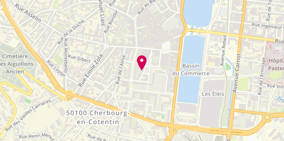 Plan de Boulangerie Patisserie Bobet, 42 Rue de l'Ancien Quai, 50100 Cherbourg-en-Cotentin