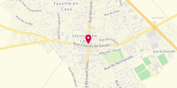 Plan de Boulangerie pâtisserie Fanet, 761 Rue Bernard Thélu, 76640 Terres-de-Caux