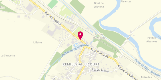 Plan de Au Fournil des Bons Gout, 1 Château de Liry Rue Sedan, 08450 Remilly-Aillicourt