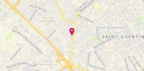 Plan de Allo Pizza, 32 Boulevard Henri Martin, 02100 Saint-Quentin